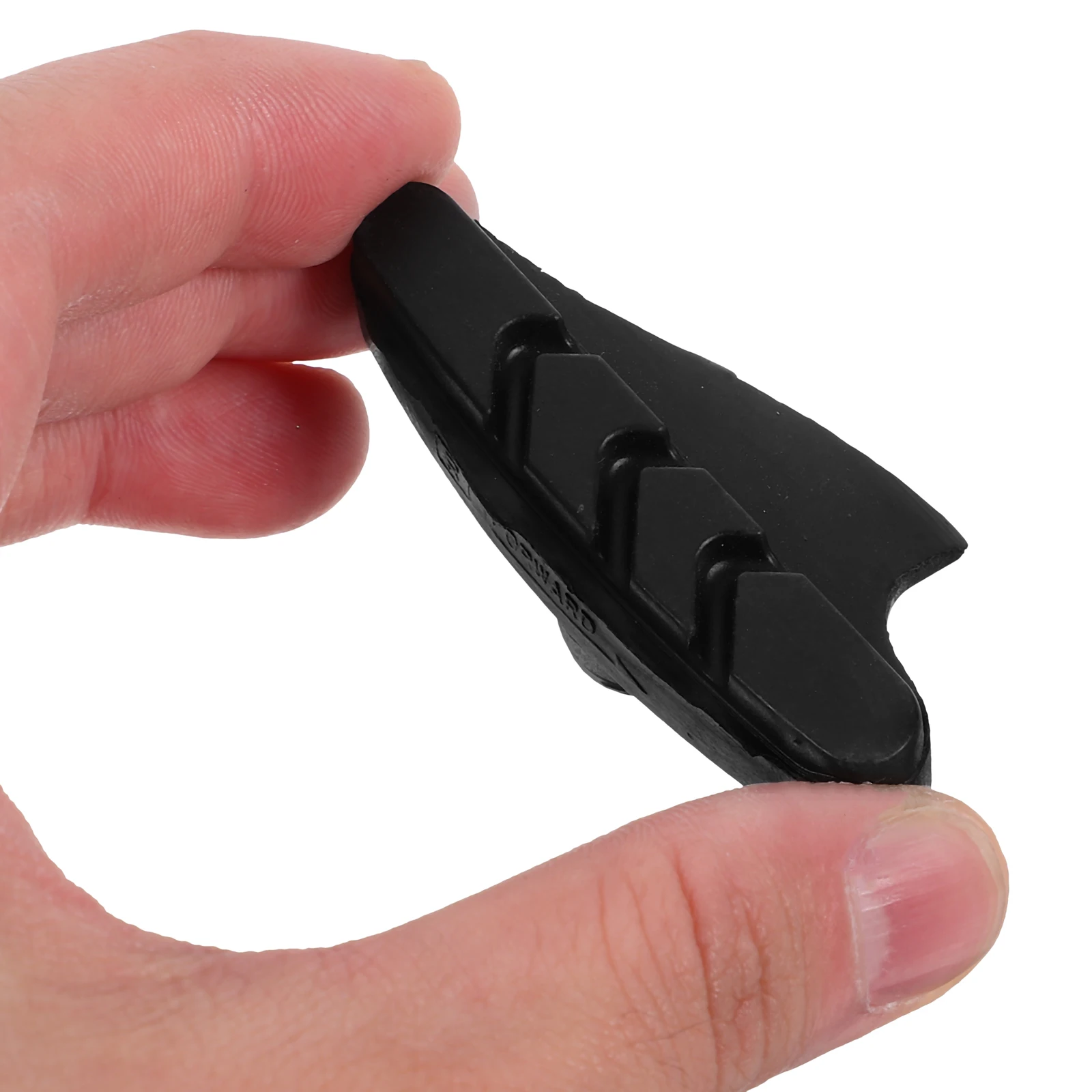 

2 Pcs Road Brake Blocks Pads for Bicycle Grooved Compatible with Most Bikes