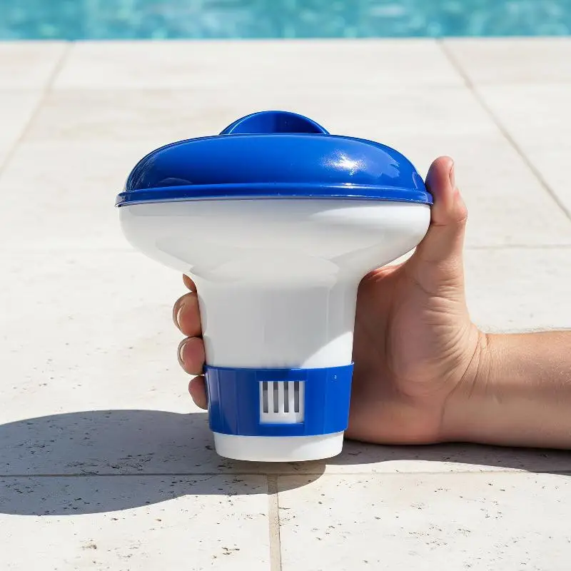 ¤5 Inch Floating Pool Chlorine Dispenser With Adjustable Flow Vents And Leak Proof Lid For Indoor Outdoor Pools Spa Hot Tubs view 6
