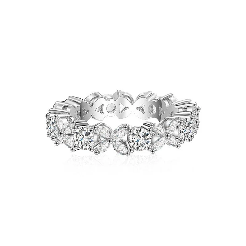 

ZFSILVER модное серебро 925 пробы, классическое кольцо-бабочка с муассанитом для женщин, аксессуары, очаровательные ювелирные изделия для свадебной вечеринки, подарок XJZ131
