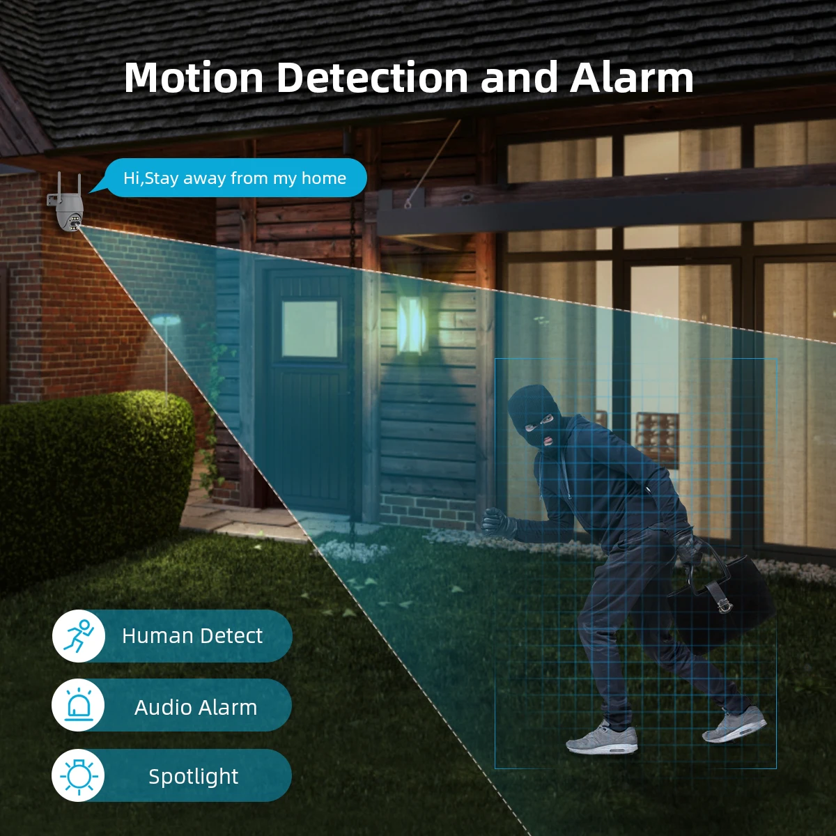 ICSEE Surveillance Camera Outdoor 4K Wifi Security Camera 8MP UHD CCTV PTZ Camera AI Human Detect Two Way Audio Support NVR