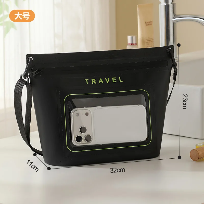 New Large Capacity Waterproof Crossbody Bag Outdoor Beach Swimming Kayaking Rafting Shoulder Phone Pouch for Men Women