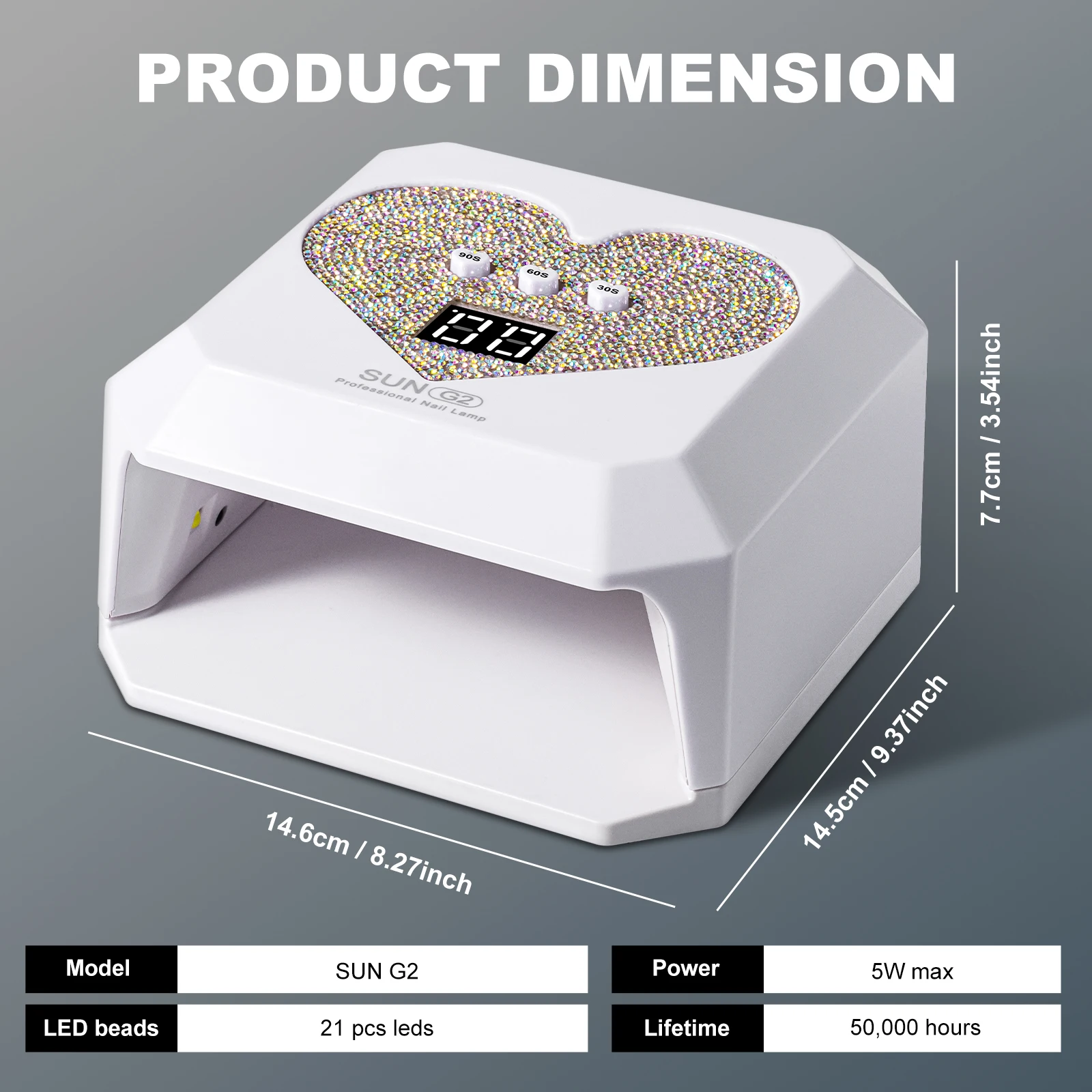 المهنية الأشعة فوق البنفسجية LED مسمار مصباح مريحة USB مسمار مجفف لعلاج طلاء الأظافر هلام مع الموقت التلقائي الاستشعار مانيكير أداة