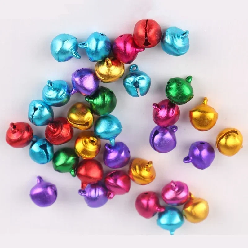 Christmas Decoration Bells Iron Loose Beads Small for Festival Party Decoration Christmas Tree Decoration DIY Crafts Accessories