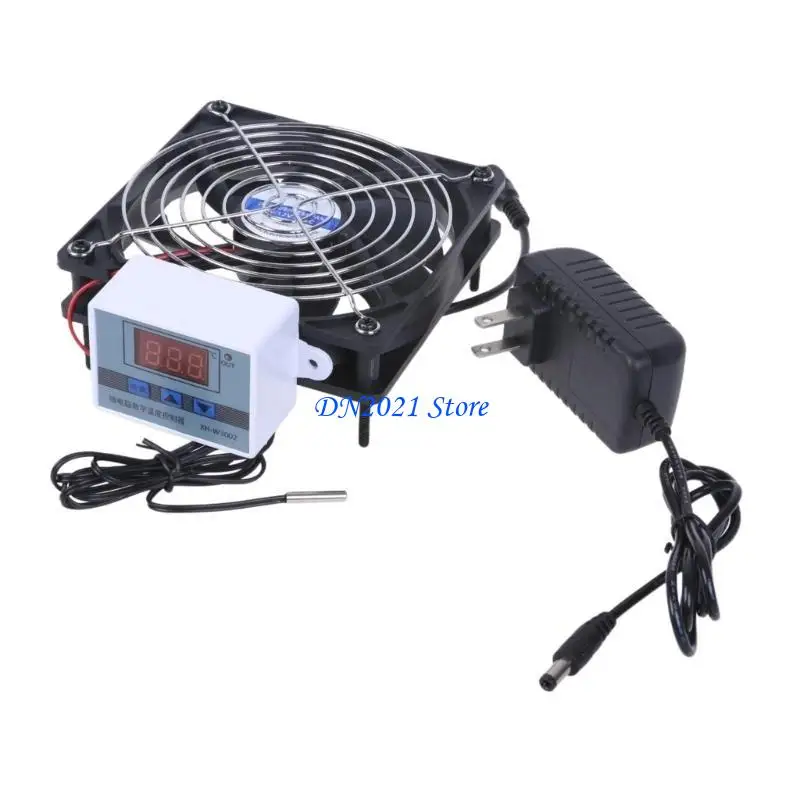 F3KE 12V1A Controle temperatura Ventilador para PC e Multimedias Radiator 8cm 12cm