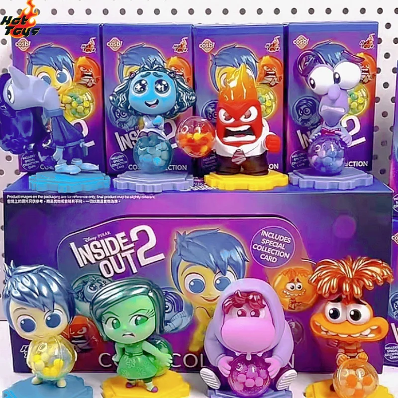 

Hottoys Pixar Inside Out 2 Blind Box Figures Joy Sadness Anger Disgust Cosbi Collectible Figurine Doll Christmas Birthday Gifts