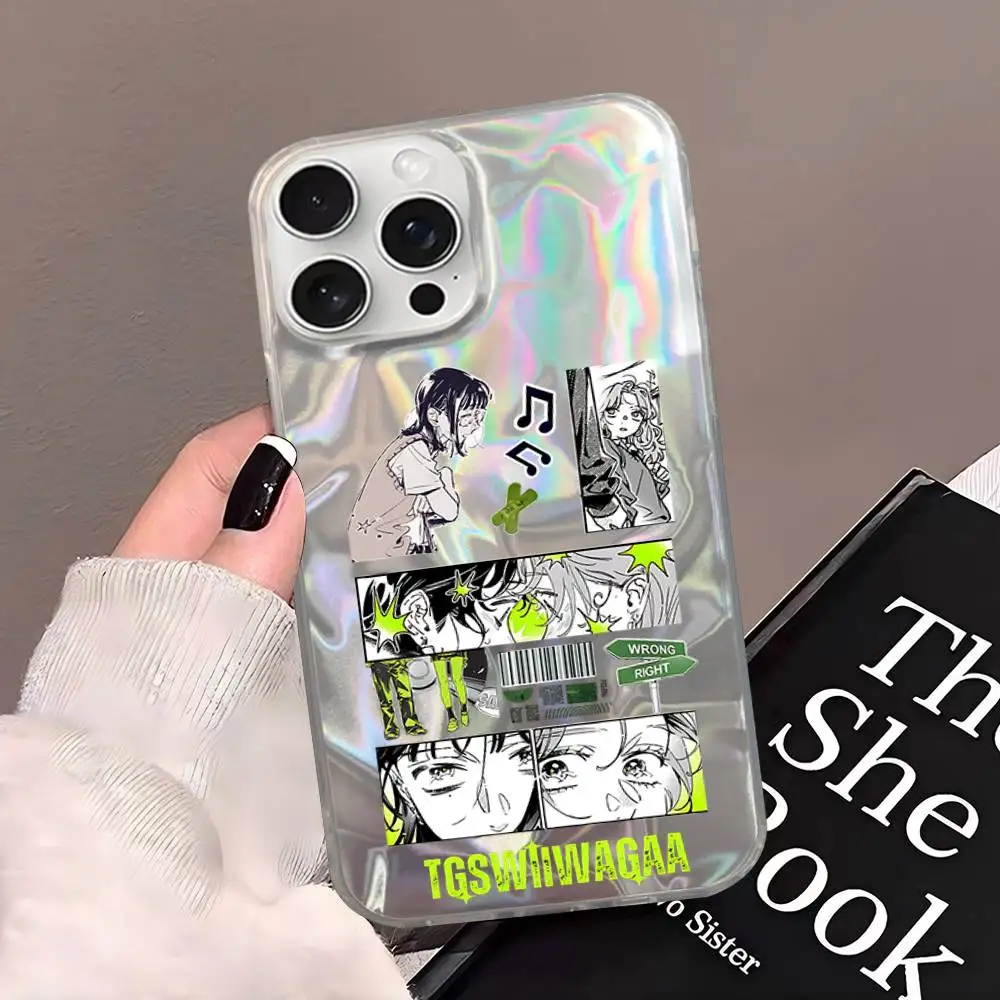 الرجل الذي كان اهتمامًا في لم يكن رجلًا في جميع حافظة الهاتف لهاتف آيفون 11 12 15 16 17 Plus Pro Max Plus غطاء ملون لامع من الساتان #5