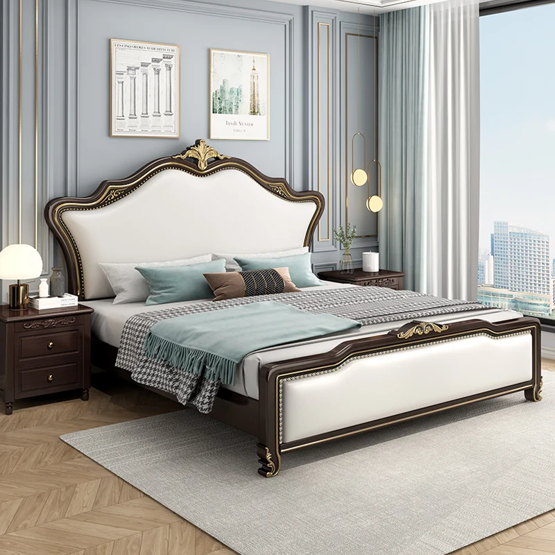 180x200 سنتيمتر سرير كامل الحجم غرف نوم الزواج الكامل غرفة النوم الأساسية أثاث غرفة نوم كاملة سرير الملكة على العرض الحديثة الشمال #3