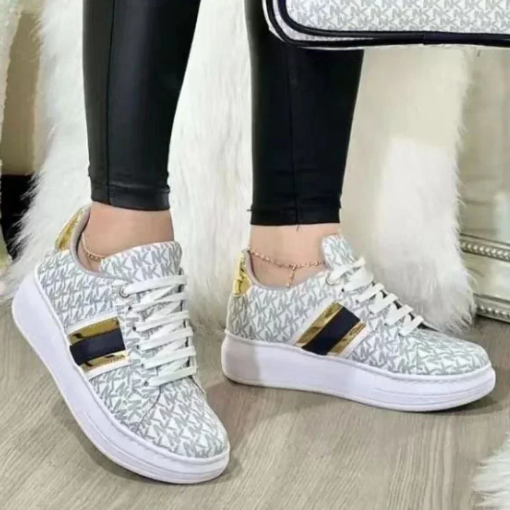 Women Sneakers 2024 New Platform Designer Shoes for Women New Lace Up Letter Casual Shoes Female Sneakers Luxry Zapatos De Mujer