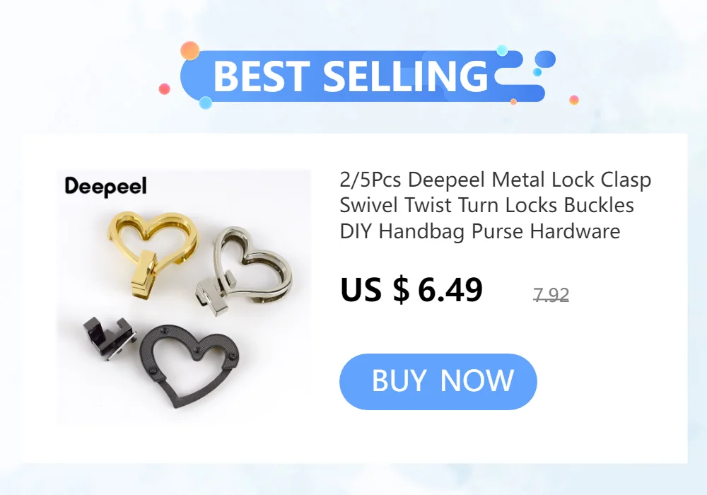 2/5Pcs Metal Turn Lock Snap Buckles for Handbag Women Bag Twist Locks Clasps Closure DIY Latch Buckle Hardware Accessories