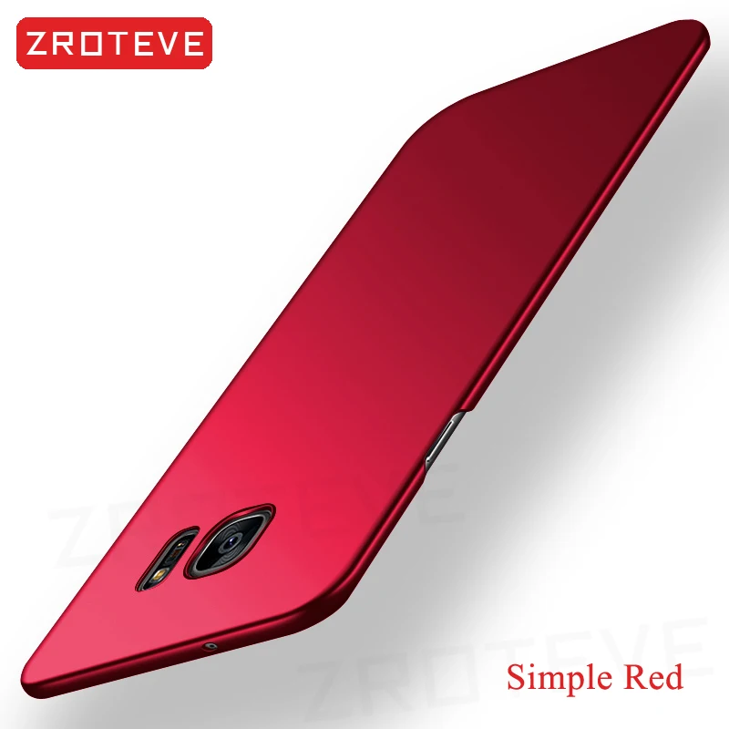Casing untuk Samsung Galaxy S7 ZROTEVE Matte Coque untuk Samsung S7 casing S 7 Sampul gosok PC keras ramping untuk casing Samsung Galaxy S7 Edge