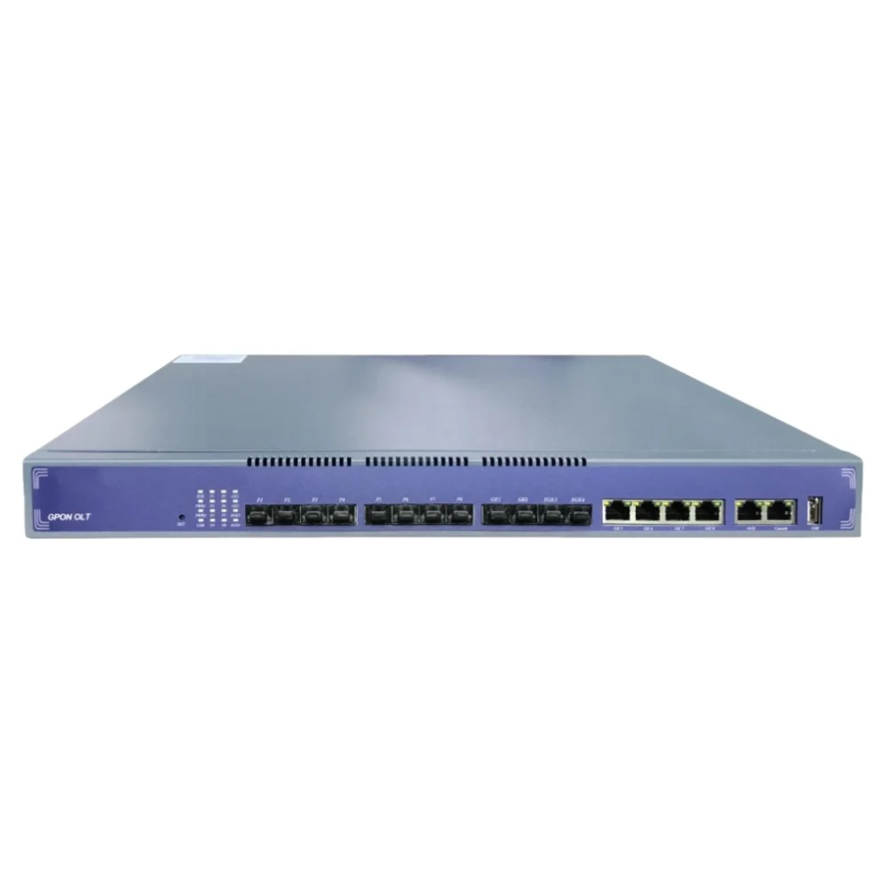 FTTH Solution Network GPON OLT SFP C++ SFP 8 PON Ports GPON OLT FTTH