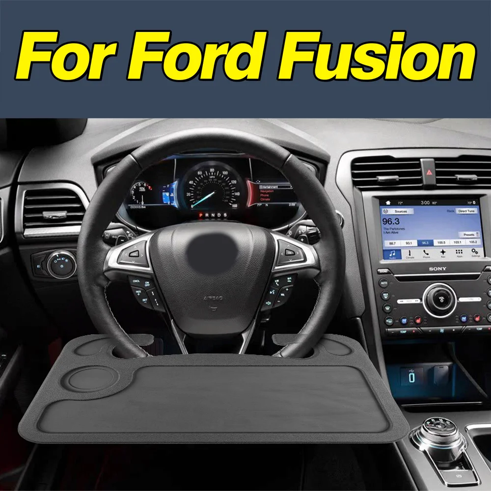 

For Ford Fusion Car portable laptop desktop stand, dining work car steering wheel table stand, coffee tray board