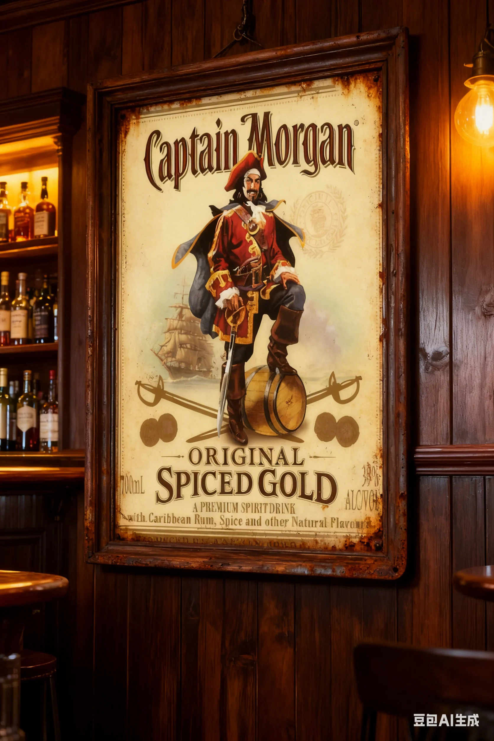 Captain Morgan Sign Wall Art - Decorative Poster for Man Cave Bar Pub Garage Kitchen Garden Bathroom Office Home image 4