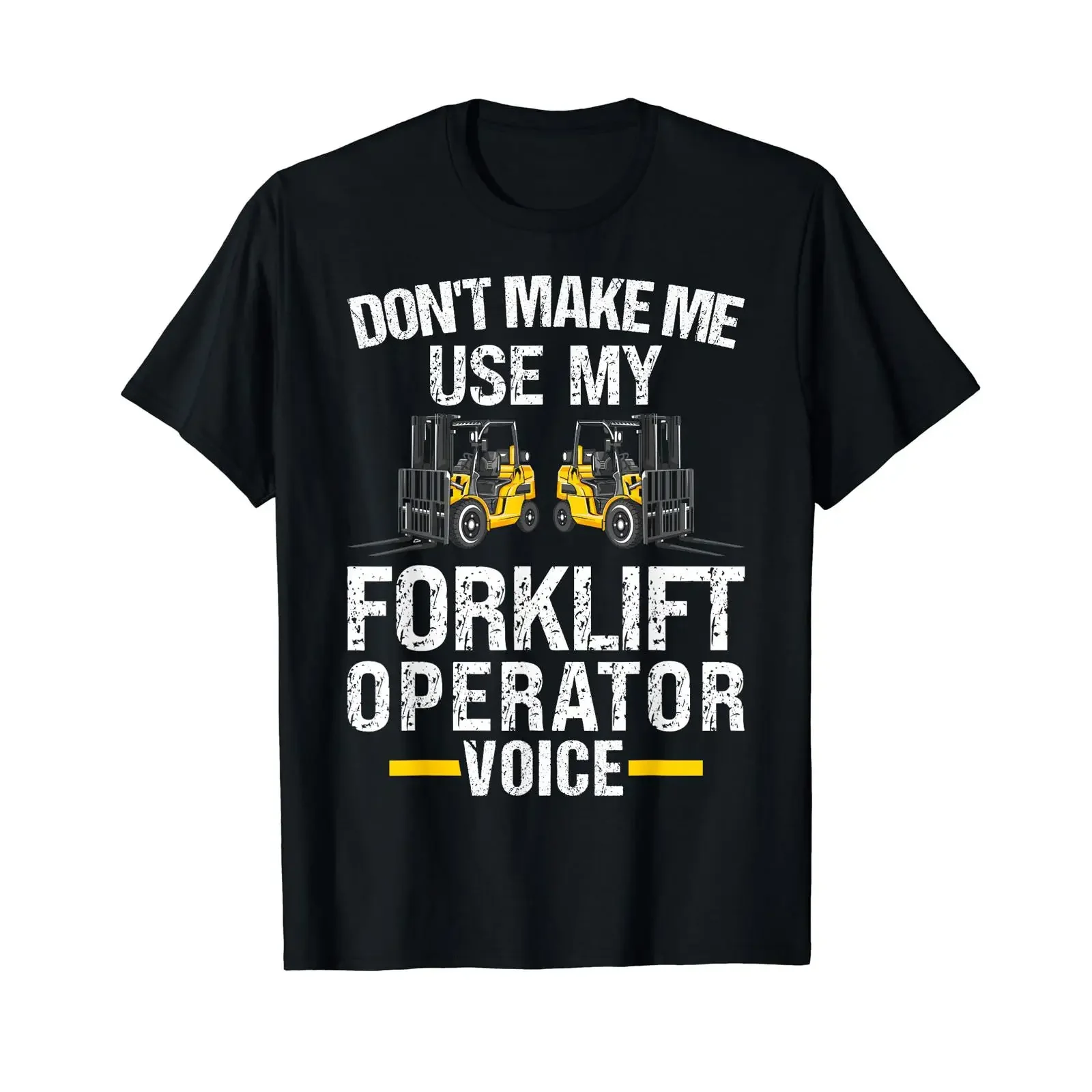 Mein Gabelstapler Operator Stimme Fahrer T-Shirt Vintage Washed Streetwear Designer-Kleidung Lässig Unisex Herren Atmungsaktiv Weich