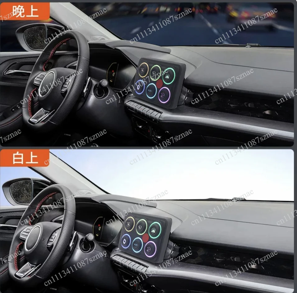 For The New 12V/24V 7-color Backlit LED Display Intelligent Control Panel ABS Material APP Remote Control Switch OT083-2