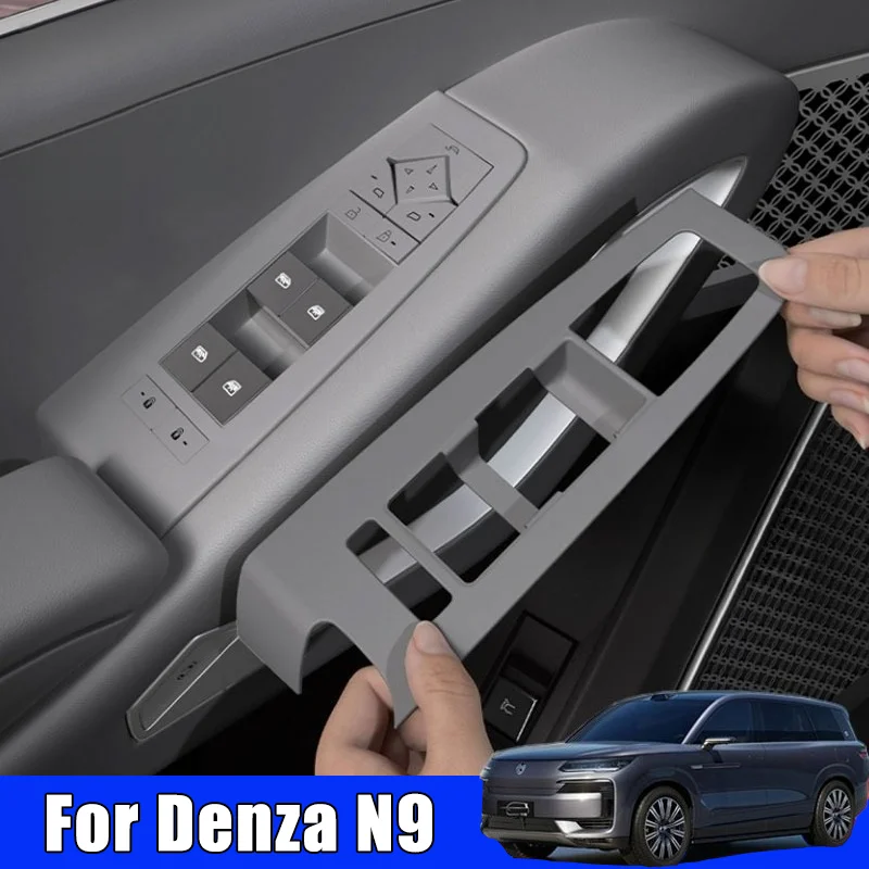 

Для Denza N9 2025 2026, панель управления окном, силиконовая накладка, оконное стекло автомобиля, кнопка подъема, защитная крышка, декор, аксессуары для интерьера