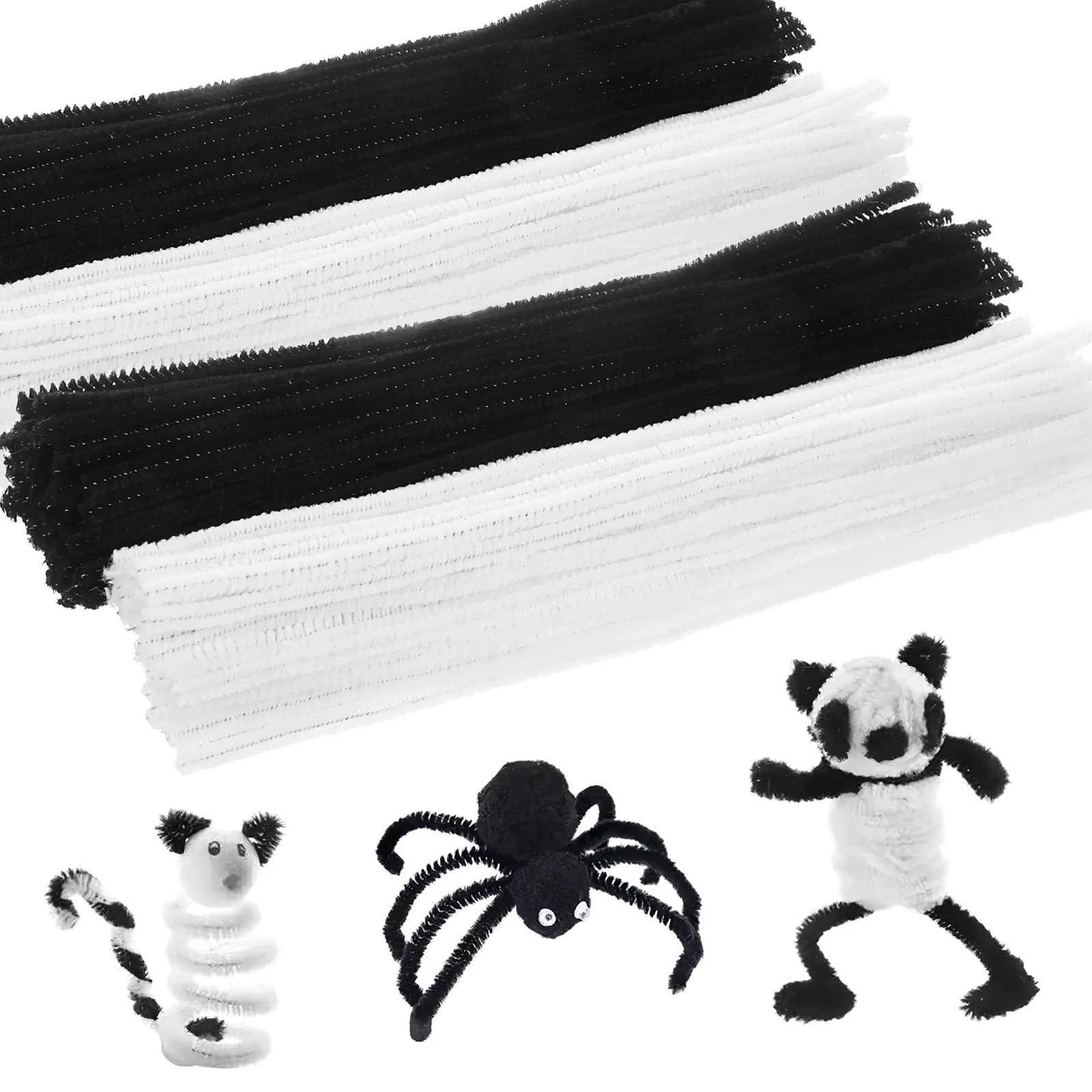 

200 Pcs Wool Tops Building Toys DIY Craft Materials Bendable Sticks Kids Creativity Art Projects Gifts
