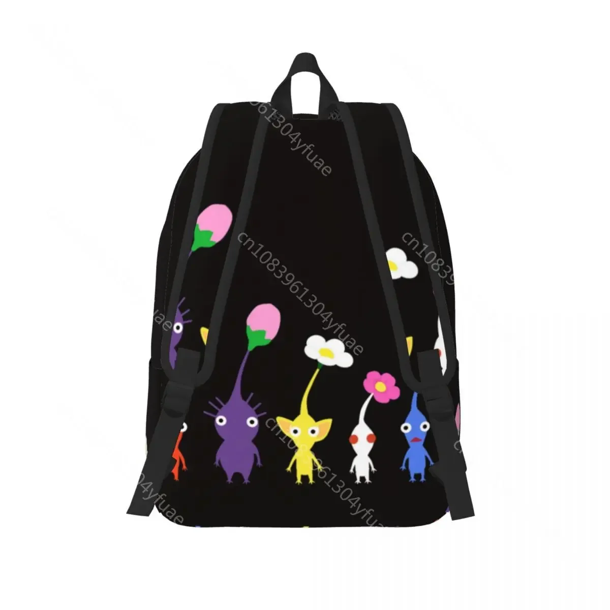 Cute Pattern Backpack Game Cube Anime Outdoor Backpacks Women Fashion High School Bags Colorful Pattern Rucksack