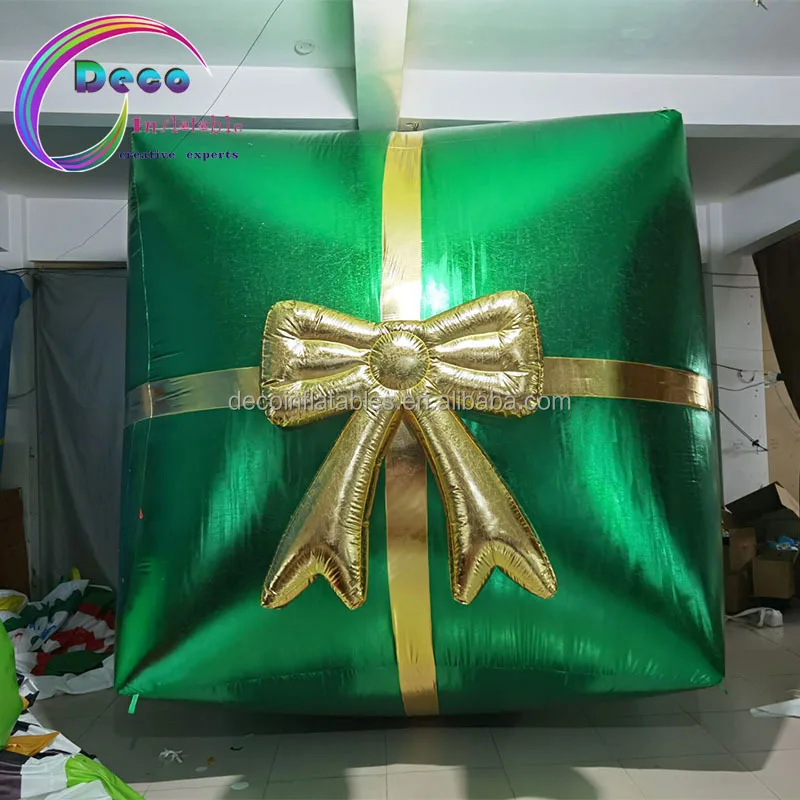 Gift Boxes Inflatable Christmas Gift Box Balloon Release Box For Decoration Parade Balloon