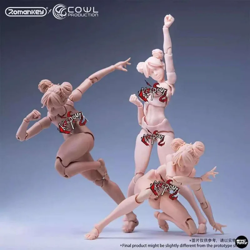 In Stock Romankey X COWL 1:12 Super Movable Girl Body Body Painting Model Reprint Toy Collection Gift