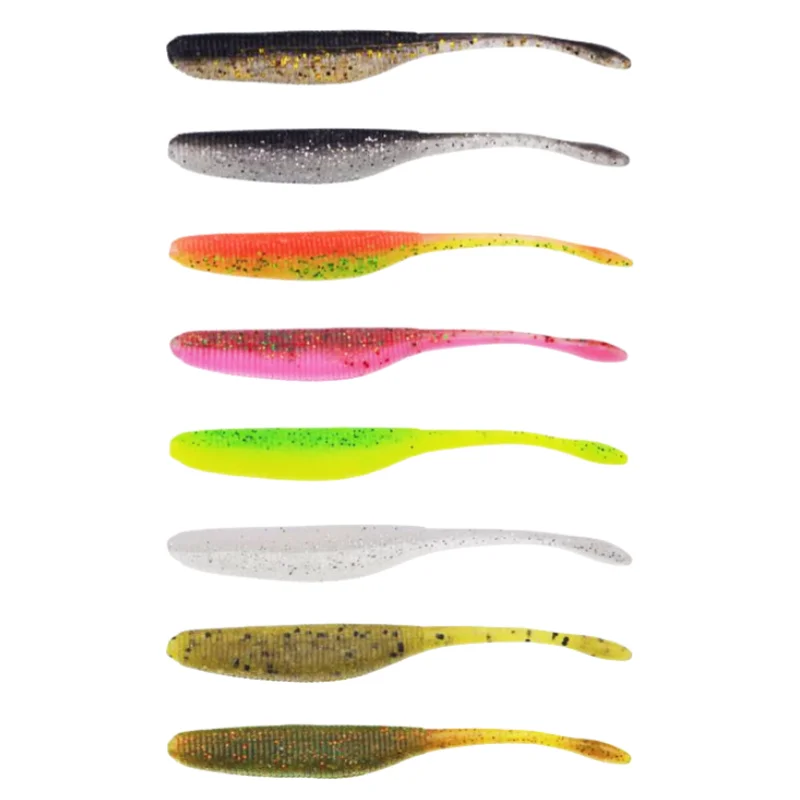MUKUN 5PCS Stick Wurm Softbait Angeln Köder Gesalzen Gerade Schwanz 75mm 90mm 110mm Perfekte Schwimmen kunststoff Traum Schuss Weiche – Detail 1