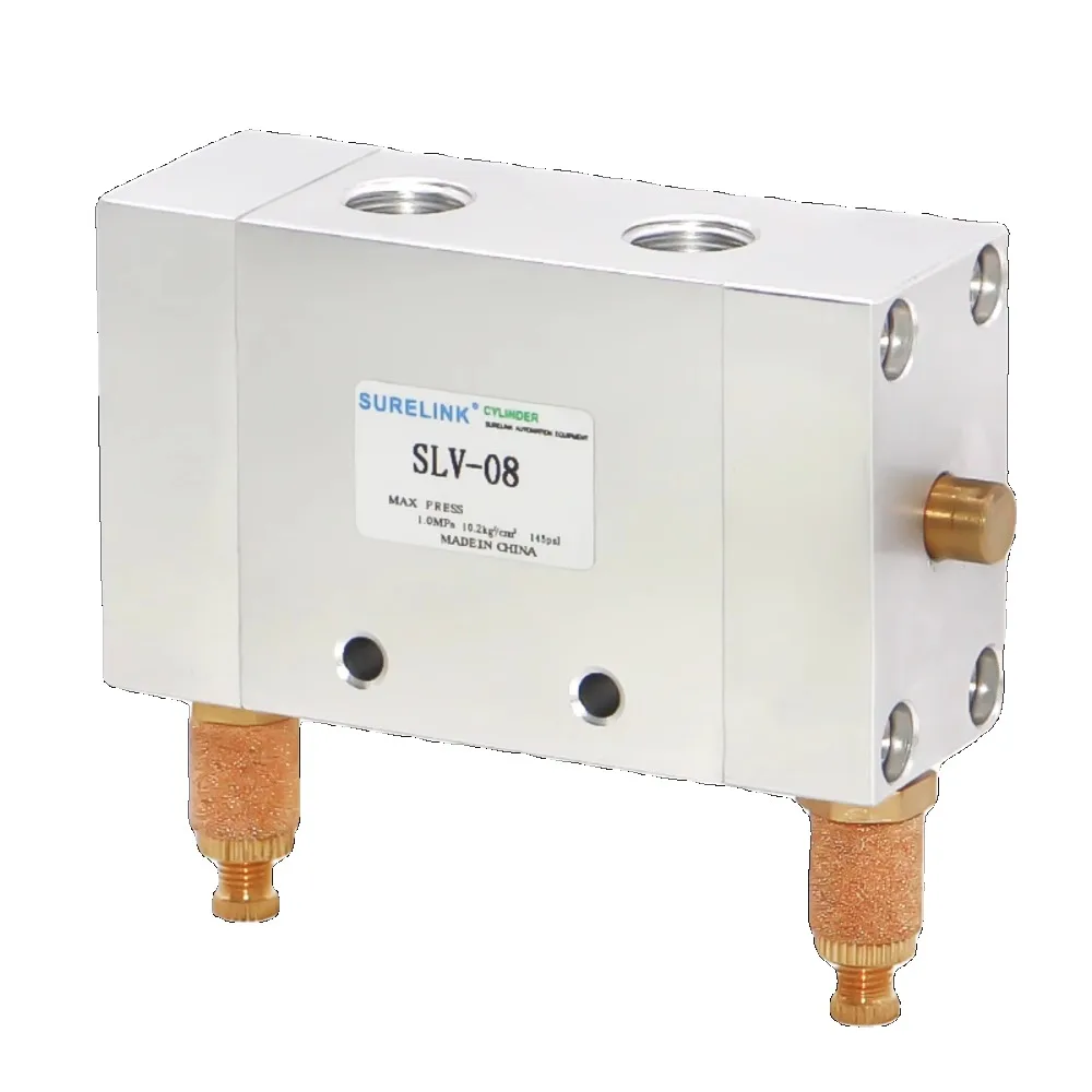 Pneumatic cylinder automatic reciprocating valve speed control valve SLV-08 two-position five-way switch reversing control