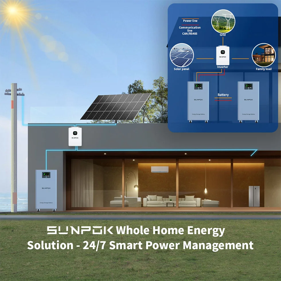 48V 1000Ah 51.2V 50kWh LiFePO4 Battery for Solar 10000 Cycles with CAN/RS485 for Home Energy Storage