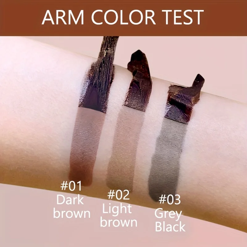 クラシックな赤ワインのアイブロウジェル：長持ち、防水、非汚れのティアオフアイブロウ染料、すべての肌タイプに適しています。