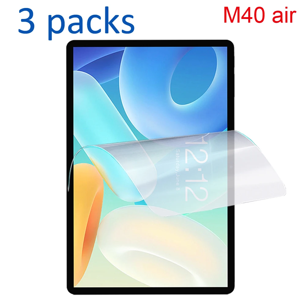 

3 Packs PT Soft Film Screen Protector For Teclast M40 Air 10.1 Inches Tablet Protective Film For Teclast M40 Air PET Soft Film