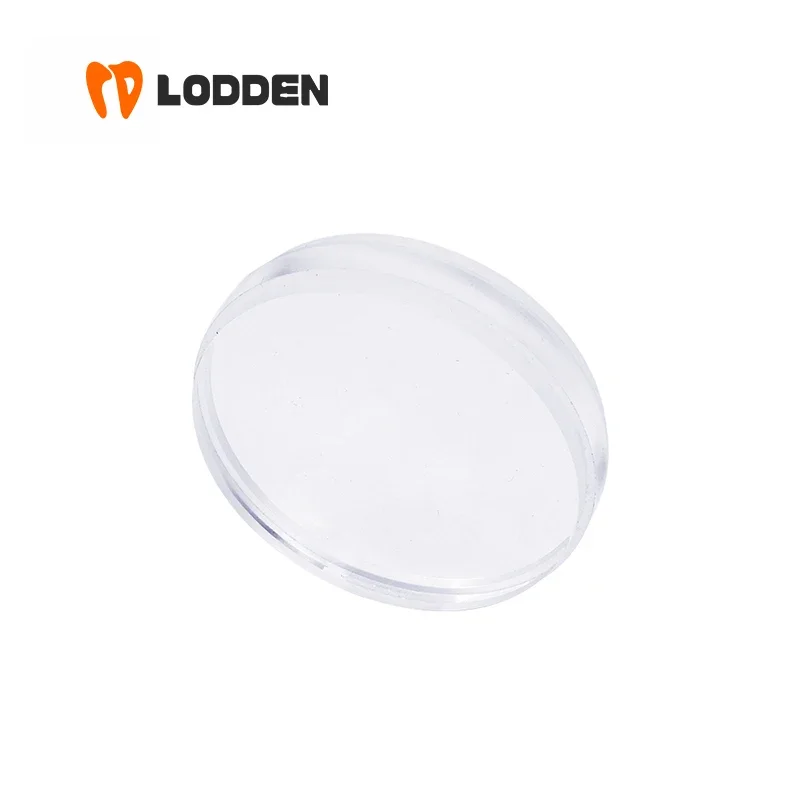 Lodden Clear Glossy Flexible PMMA Disk 12-25mm Dental Lab Material Resin Disc for 98mm CAM/CAD Open System