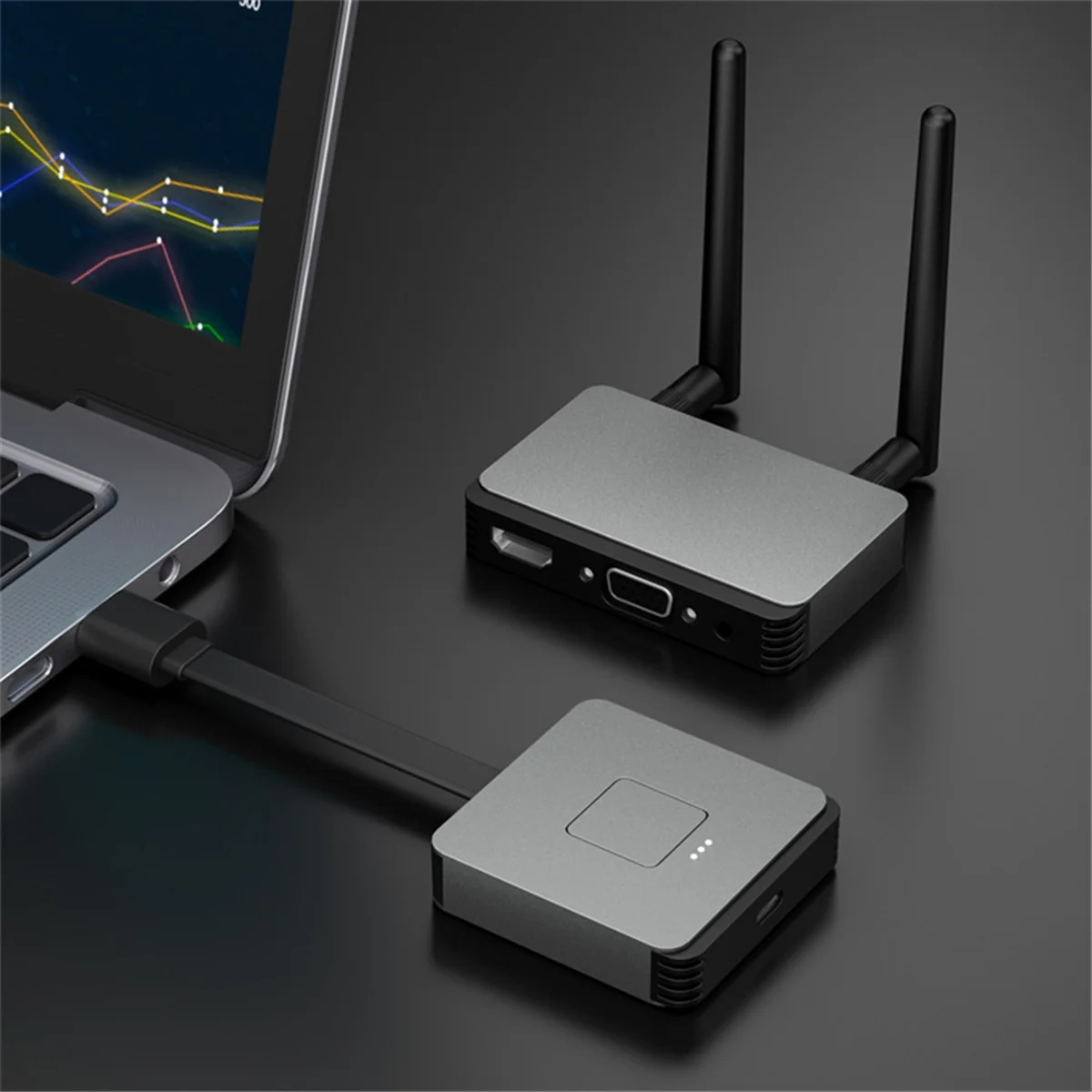 AT59 50M Drahtlose Übertragung Video Sender und Empfänger HDMI-Kompatibel Extender Display Adapter Kabel Bildschirm Spiegel