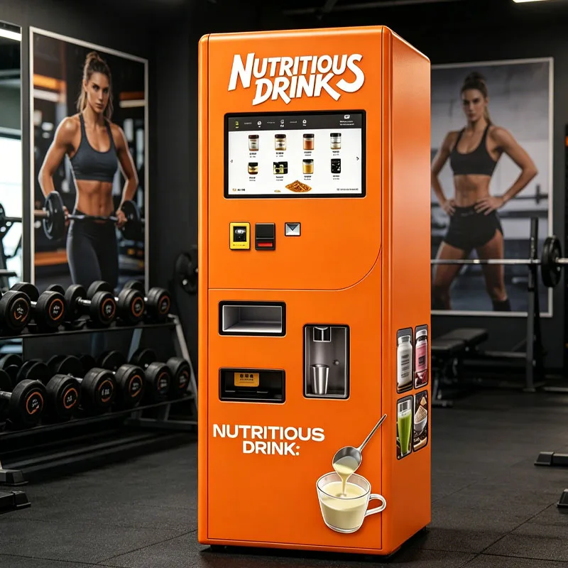 Protein Smoothie Vending Machine Smart Fresh Drink Dispenser for Health Club Franchise Wholesale Customized