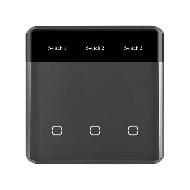 

BAAE 3-бандовый умный сенсорный переключатель TUYA Smart Zigbee, беспроводной для дома, черный и серый, вилка европейского стандарта