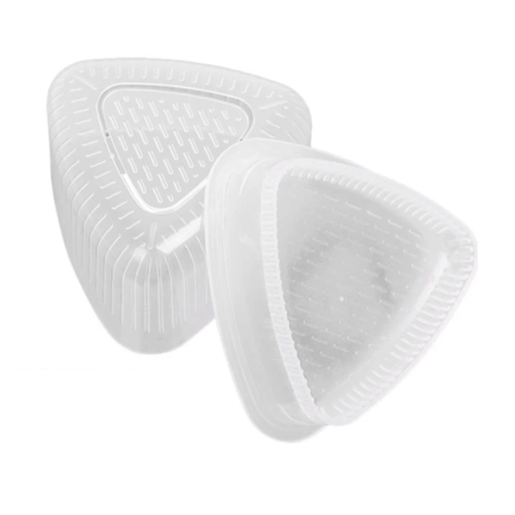 

2PCS Sushi Mold Cute Triangle Rice Ball Maker Grade Plastic Mould For Kids Lunch
