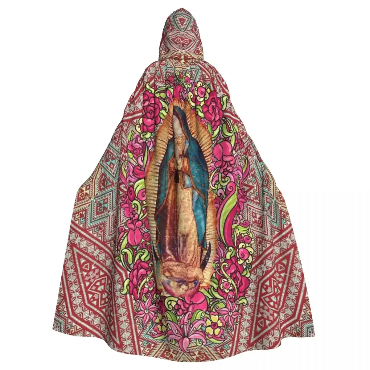 

Our Lady Of Guadalupe Virgin Mary Mexican Virgin Mary Hooded Cloak Halloween Party Cosplay Woman Adult Long Witchcraft Robe Hood