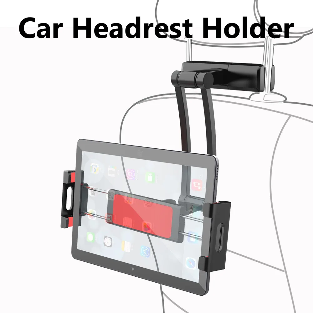 Tablet Car Holder Stand Car Rear Pillow For Ipad 2/3/4 Air 7-11' Universal 360 Rotation Bracket Back Seat Car Mount Handrest PC