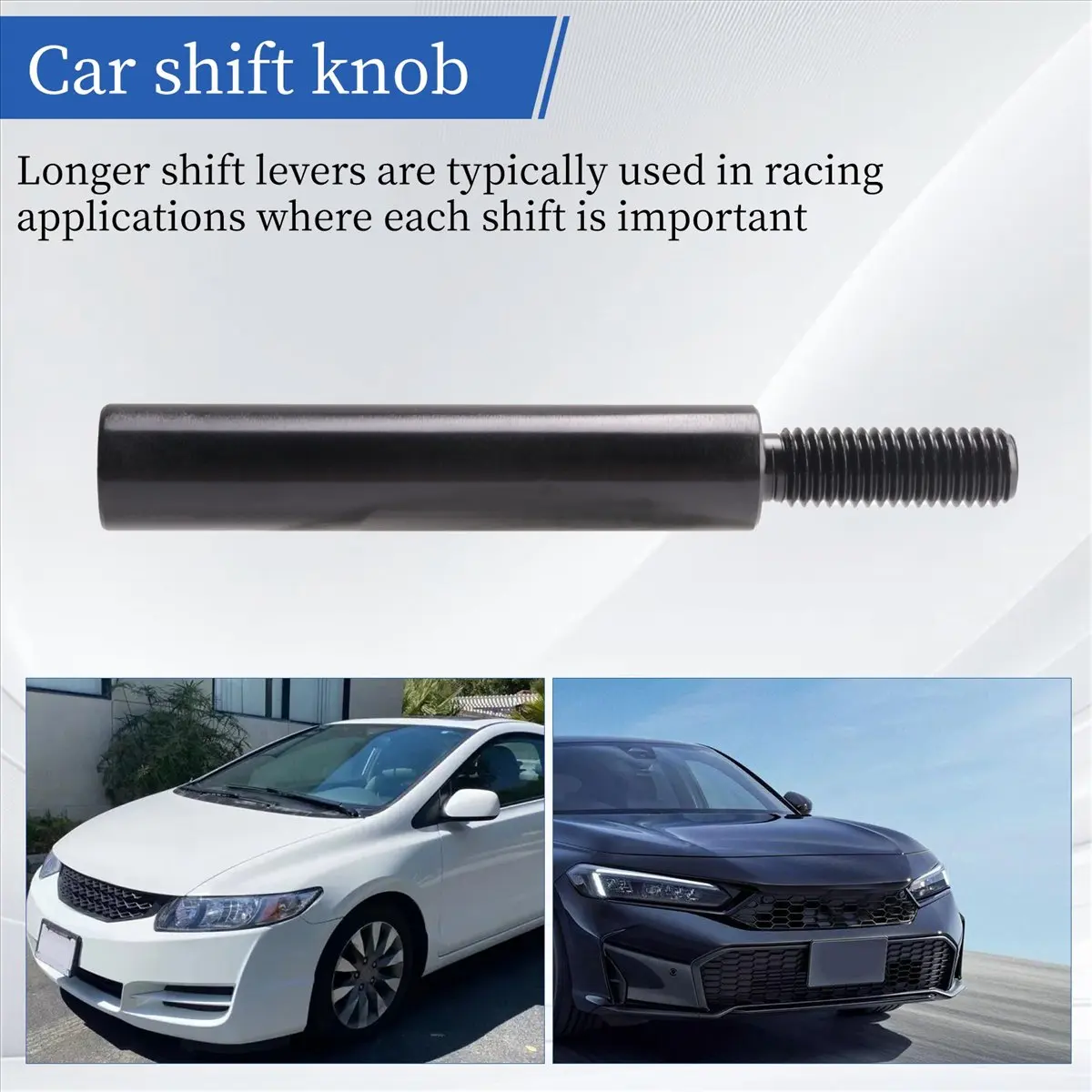 #81H (black)3 Inch Aluminum Shift Knob Extender Extension Gear Shifter Lever,Automotive Parts & Accessories
