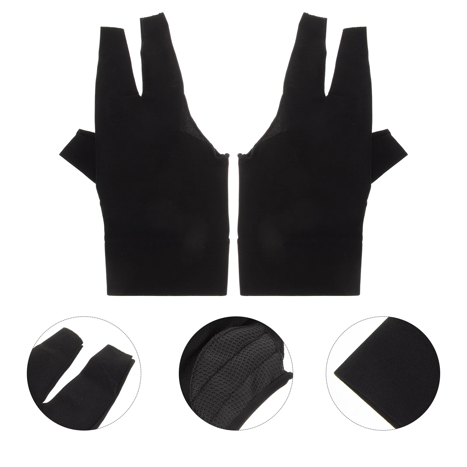 

2Pcs Billiard Gloves for Men Left Hand Smooth Polyamide Pool Cue Gloves Breathable Reusable Snooker Game Supplies