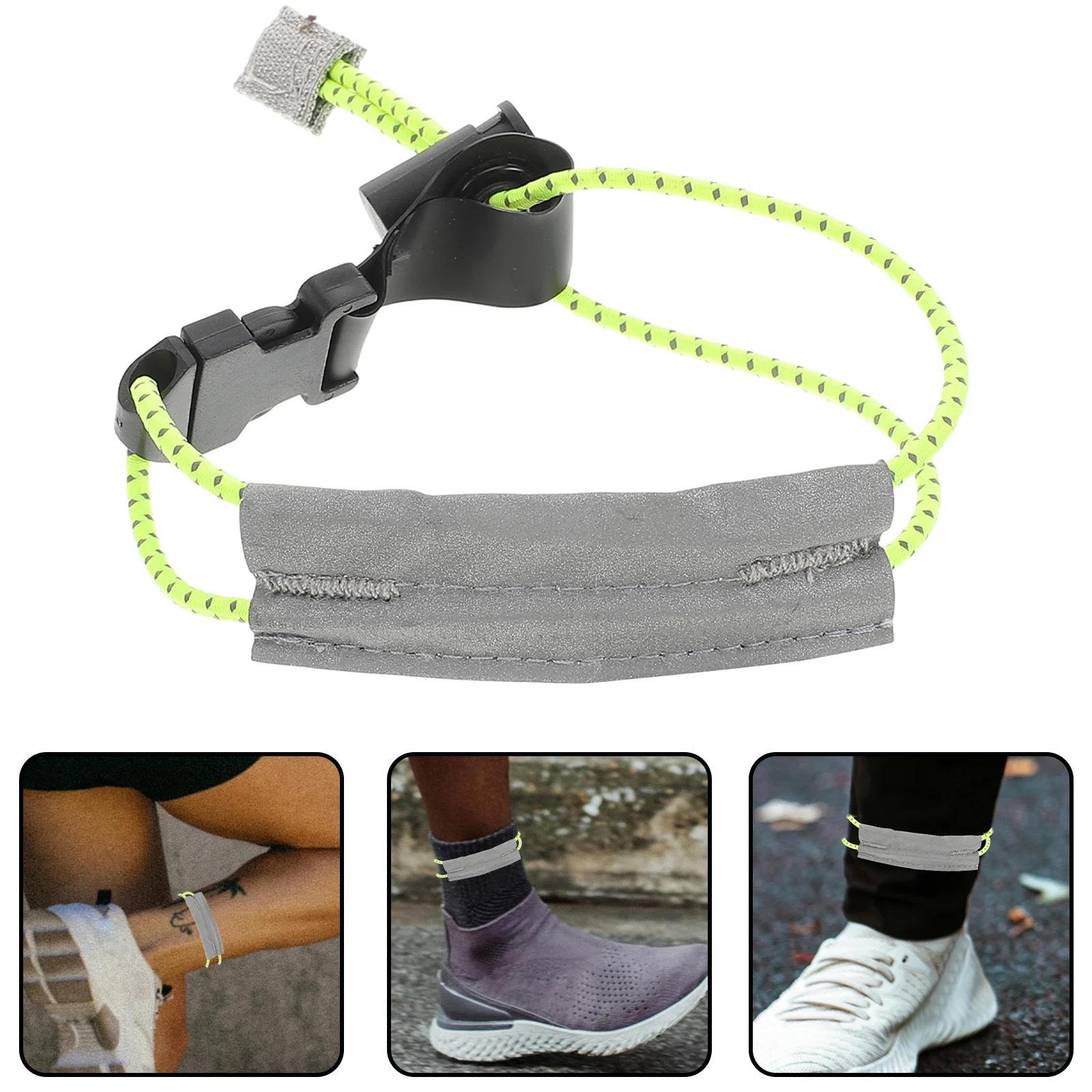 

2 Pcs Reflective Trousers Ankles Elastic Cycling Belt Bicycle Pant Leg Straps Rope