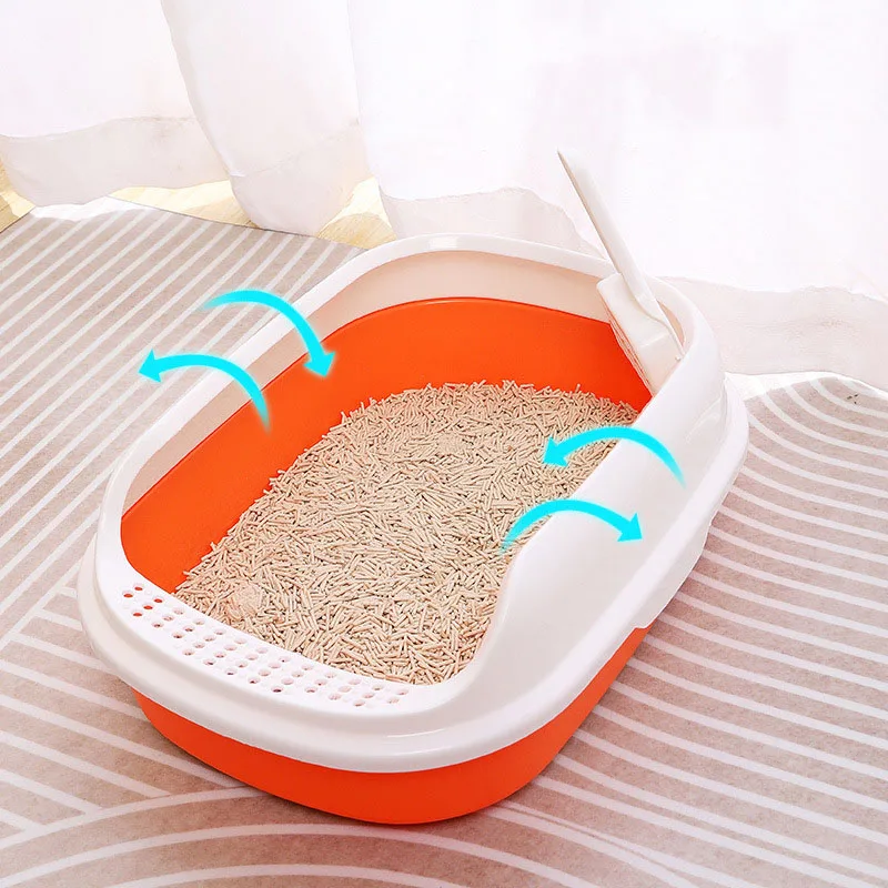 Half Closed High-Capacity Cat Litters Box Anti-splash Durable Cat Litters Filter For Home Indoor