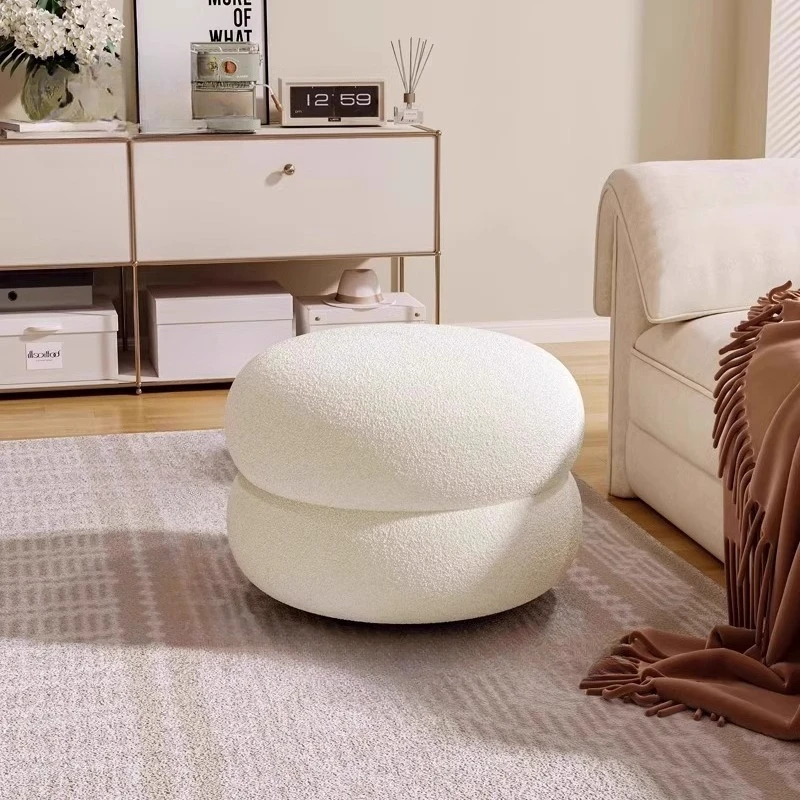 

living room stool household round creative Sofa portable floor footrest Modern minimalist repose pieds salon house furniture