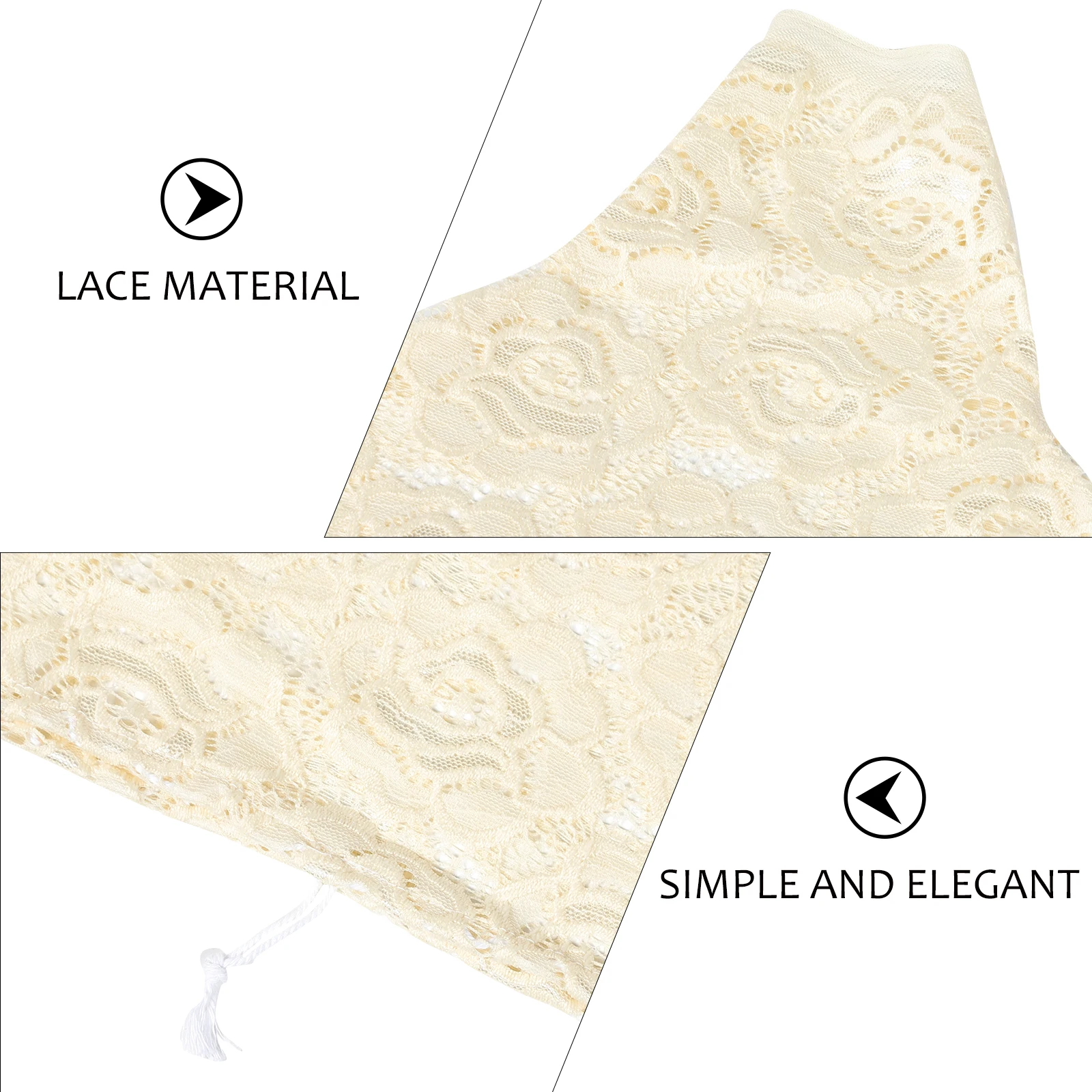 

Lace Women Female Body Display Accessory Reusable Light Weight Elegant Simple For Clothing Store Decoration Flexible Fake Upper