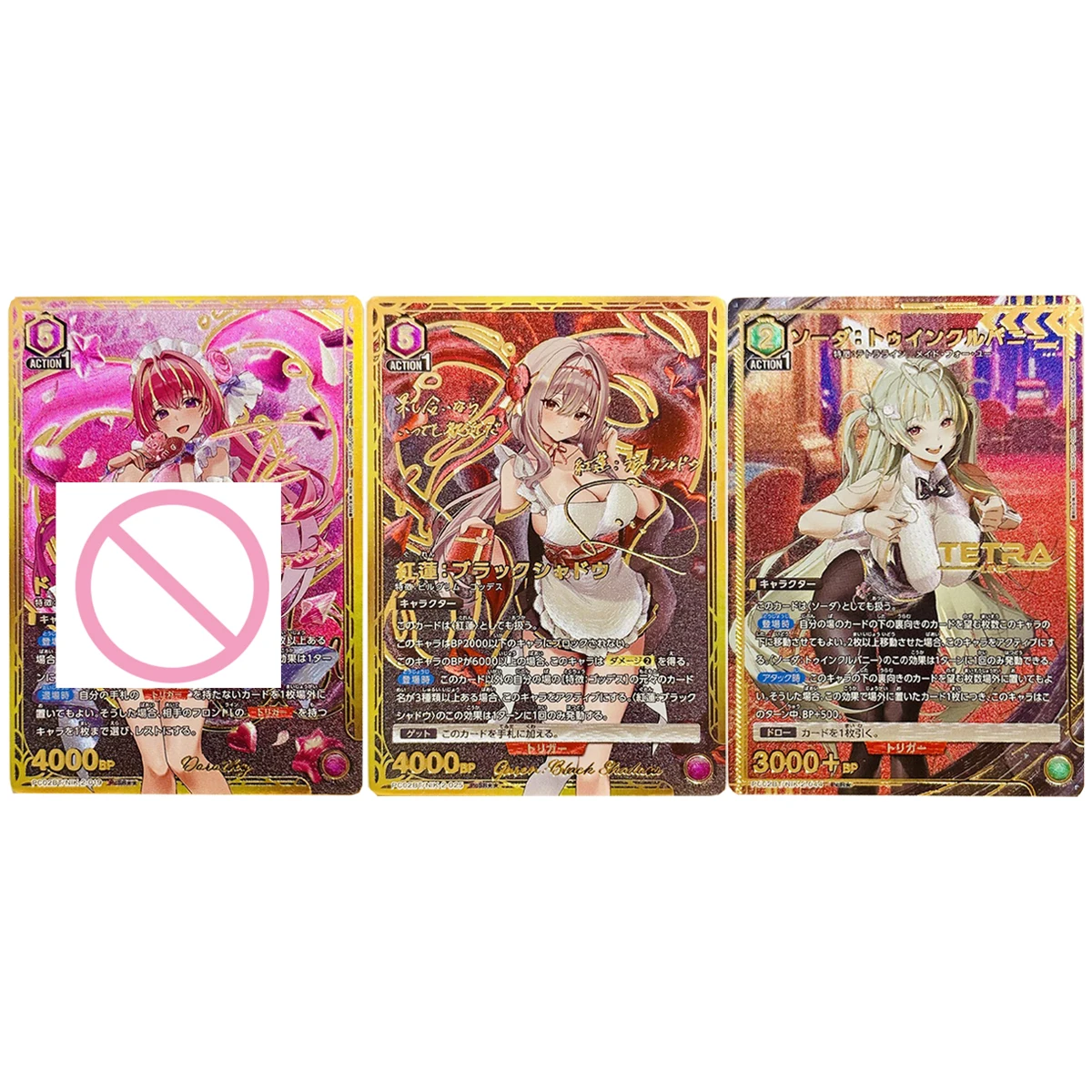 3Pcs/set 63X88Mm Diy Self Made Goddess Story Game Anime Female Characters Collection Card Coarse Flash Hot Stamping Gift Toys