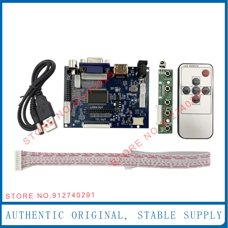 Original 9 Inch AT090TN10 LCD Display Screen Panel VGA AV HDMI Controller Driver Board For Raspberry PI LCD Monitor
