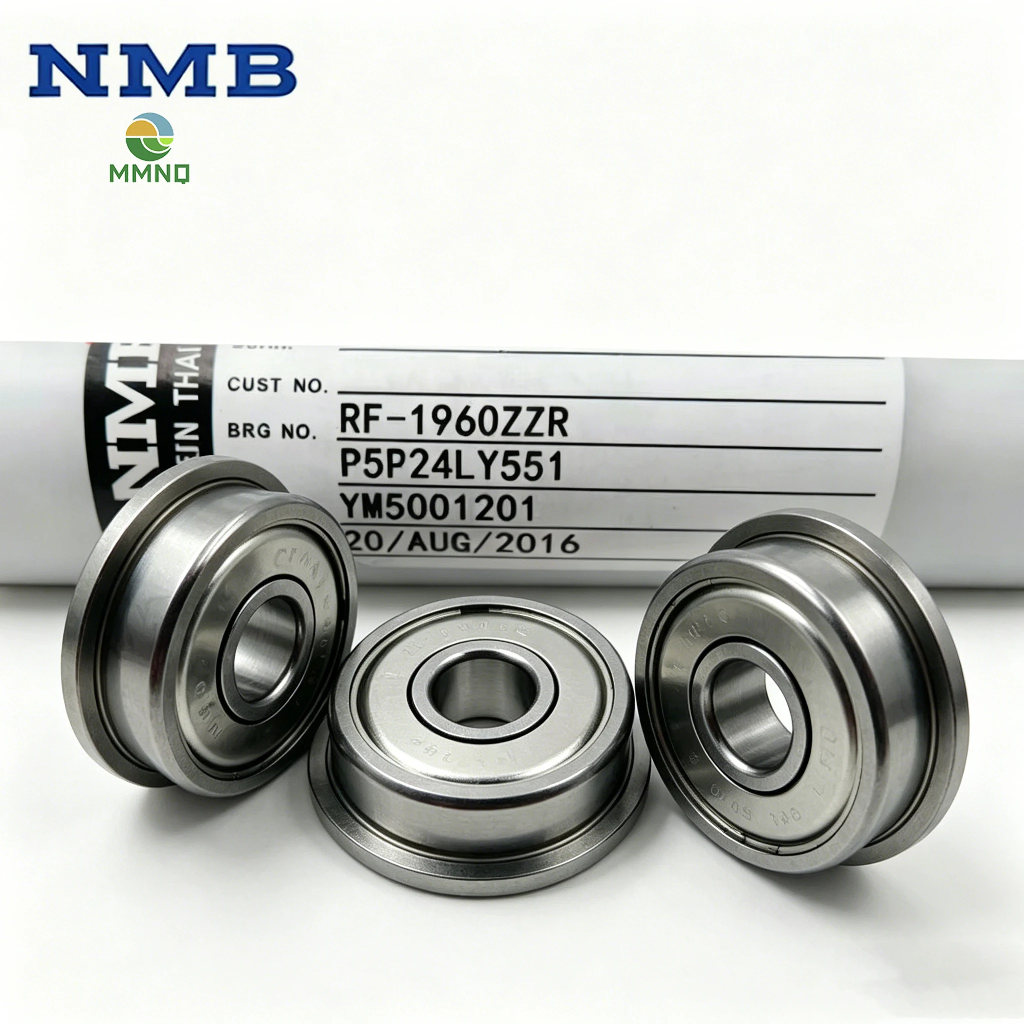 50/100PCS 6x19x6mm Cup Rib Flange Bearing NMB RF-1960ZZ F626ZZ Original High Precision Mini Deep Groove Bearings