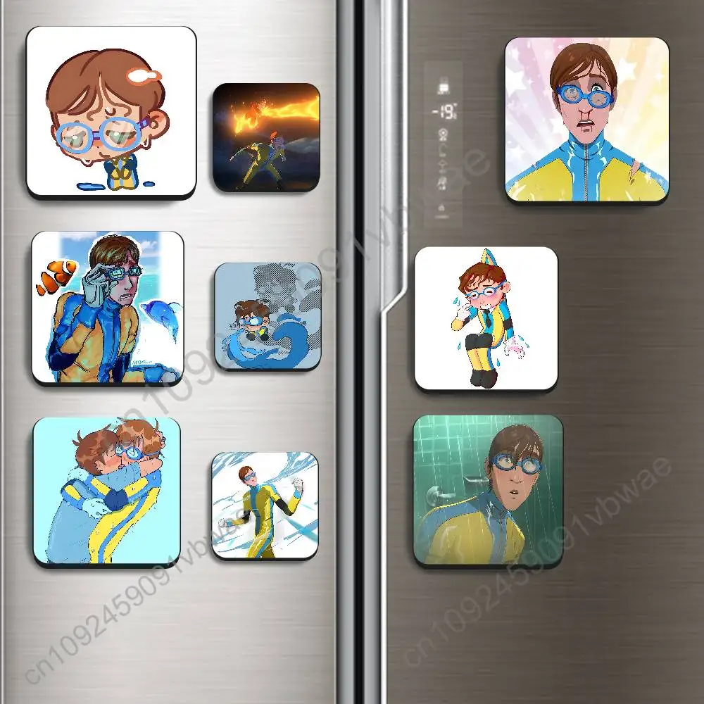 Wetwipeboy Herman Waterboy Dispatch Magnetic Sticker Fridge Magnets No Falling Off Fit for Refrigerators All Metal Surfaces