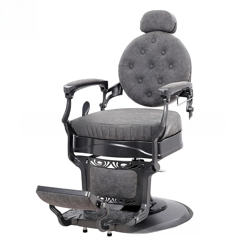 

Hair chair High-end luxury retro big Men's oil head museum Hair chair Hair salon special