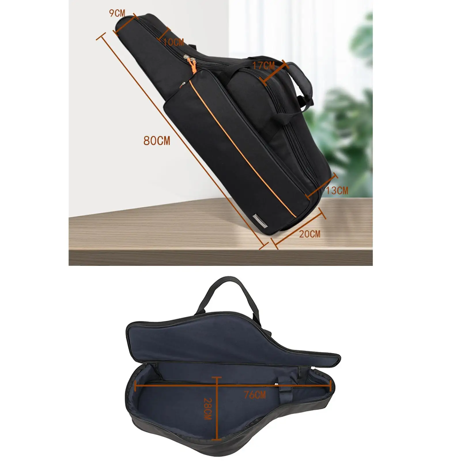 Saxophone Storage Bag Sax Carry Case Portable Tenor Saxophone Mouthpiece Backpack Musical Instrument Storage Case Sax Acces