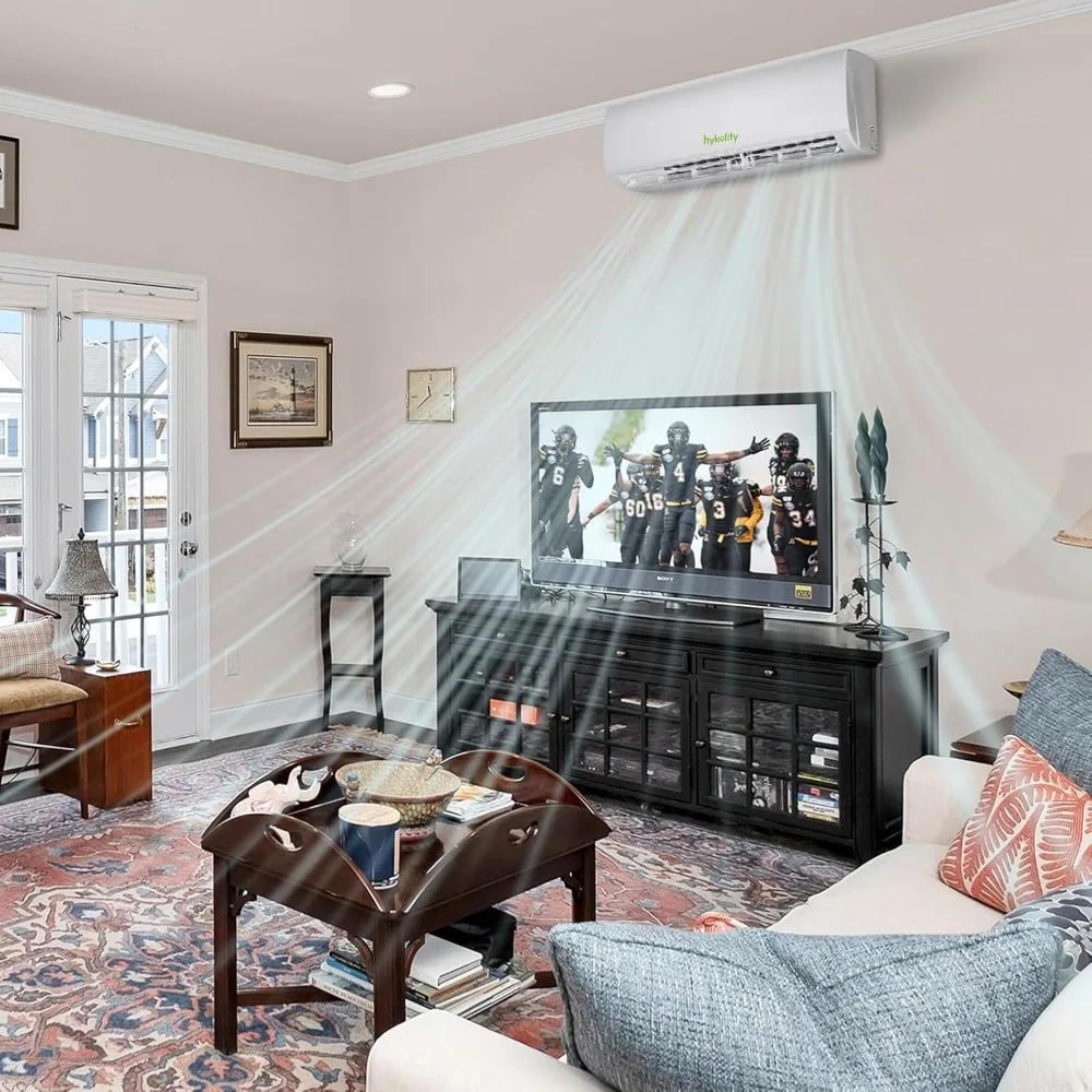 18000 BTU Wifi Mini Split AC & Heater, 19 SEER2 230V Ductless Inverter Heat Pump with Install Kit for 1250 Sq.Ft, Custom