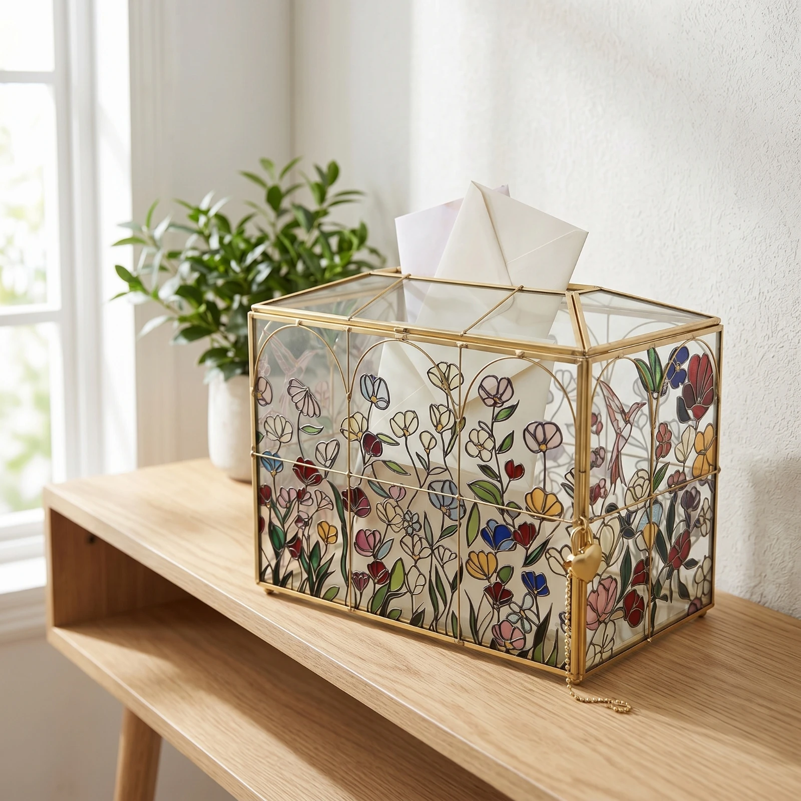 صندوق بطاقات الزفاف بتصميم زهو - مراجعة Wedding Card Box وسعره